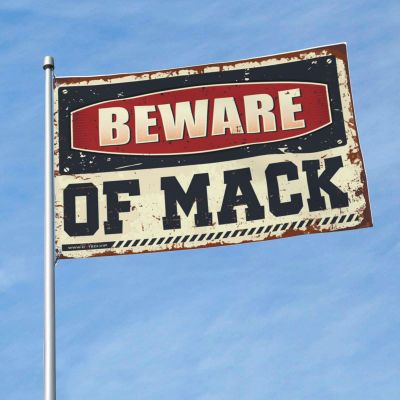 College Room Flags Beware Of Mack Flag Porch Decorations Outdoor Fall Flag Garden(120X180CM)