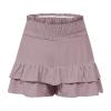 Previous Placed by Me in 2025,Shorts for Women, Bermuda Shorts for Women 2196 Summer High Waisted Ruffle Shorts Floral Pleated Hem Casual Pants,Mis Pedidos Recientes,XL,O view 4