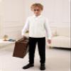 Boys Sweater Vest Kids Solid School Uniform Sleeveless Knit Sweaters Tops 5-14 Years White view 4