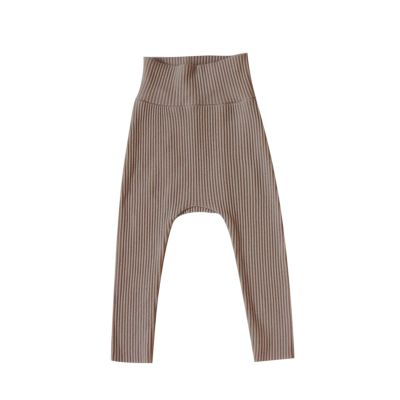 Baby Newborn Infant Girls Boys Solid Ribbed Cotton Summer Autumn Long Pants Clothes Leg Warmers (Khaki, 12-18 Months)