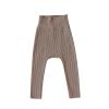 Baby Newborn Infant Girls Boys Solid Ribbed Cotton Summer Autumn Long Pants Clothes Leg Warmers (Khaki, 12-18 Months) view 1