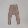 Baby Newborn Infant Girls Boys Solid Ribbed Cotton Summer Autumn Long Pants Clothes Leg Warmers (Khaki, 12-18 Months) view 2