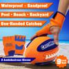CatchMaster Water Football Set Pool & Beach Easy Catch Hook and Loop Ball + 2 Gloves, Waterproof Outdoor Backyard Game view 4