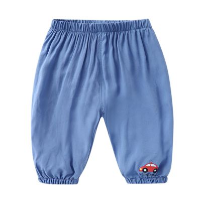 NineFit Basics Children Toddler Kids Infant Baby Boys Girls Cute Cartoon Animals Pants Trousers Outfits (Light Blue, 6-12 Months)