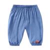 NineFit Basics Children Toddler Kids Infant Baby Boys Girls Cute Cartoon Animals Pants Trousers Outfits (Light Blue, 6-12 Months) view 1