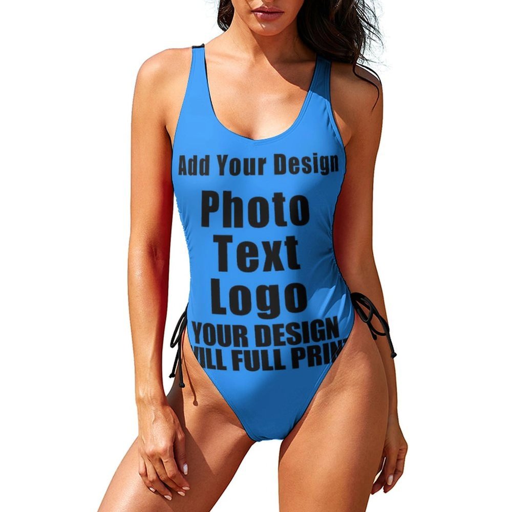 VYNTHORIN Personalized Bathing Suits Tankni Customized Tummy Control Bathing Suits Personalized Swimsuit Adjustable Style08 Dodgerblue