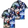 Retro Galaxy Bowling Hawaiian Shirt Colourful Bowling Ball Hawaiian Shirt Casual Short Sleeve Shirt Neon Button Down Shirt view 4