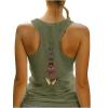 HGps8w Racerback Tank Tops for Women Back Butterfly Printed Loose Fit Sleeveless Summer Chic Yoga Workout Camisole Shirts view 1