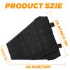 ULIONTAC Tactical Crotch Protective Panel - Lower Abdomen Platform Groin Protector 500D Nylon Molle Strap with Foam Inset Padding (BK) view 3
