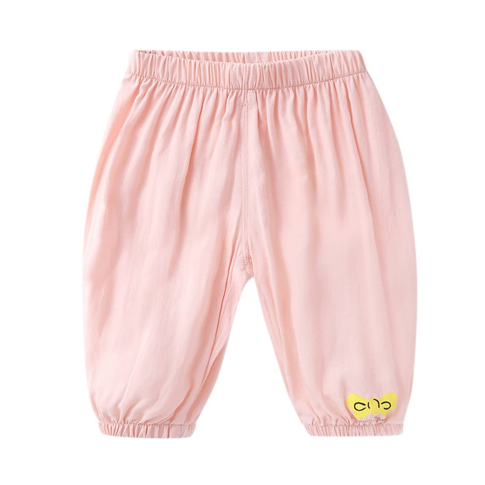 NineFit Basics Children Toddler Kids Infant Baby Boys Girls Cute Cartoon Animals Pants Trousers Outfits Clothes (Pink, 6-12 Months)