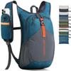 BECOJADDE 15L Small Hiking Backpack for Men Women Foldable Packable Back Pack Ultralight Hiking Daypack for Travel Camping Outdoor, Turquoise view 1