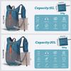 BECOJADDE 15L Small Hiking Backpack for Men Women Foldable Packable Back Pack Ultralight Hiking Daypack for Travel Camping Outdoor, Turquoise view 4