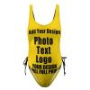 Custom Womens Bathing Suit Personalized Tummy Control Swimsuit Adjustable Swimwear Cover Style15 Gold view 2