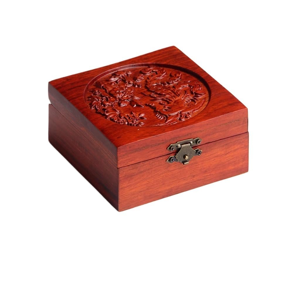 YTDJJWLS Redwood Jewelry Box Storage Box Jewelry Box Chinese Collection Box