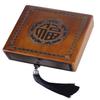 YTDJJWLS Jewelry Box Solidwood Box Storage Box Packaging Box, Yellow view 1