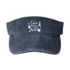 Save Water Drink Wine Hat Sun Visors for Women Men Funny Denim Sun Hats Adjustable Summer Outdoor Sports Empty Top Caps view 1