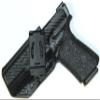 Generic REVKEL Custom Kydex Belt Lock Loop OWB Cross Draw Holster Compatible w/Browning Pistols, in Black Carbon Fiber. (Compatible with Black Label 380 3.6""- No Rail, Left Hand Draw) view 1