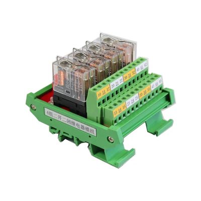 KDNHVRQY JR-4L2/4 Channel DPDT G2R-2 Relay Module (PLC Output Amplified Board)