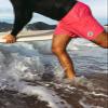 Vousetesunique Swim Trunks Mens 7 inch Quick Dry Swim Shorts with Mesh Liner for Men's Beach Shorts Rose Red view 3