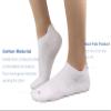Tamlien Yoga Socks, Pilates Grip Socks 4 Pairs Non-Slip Socks for Yoga, Barre, Sports Home Slipper Socks Barefoot Workout Pregnant Crew Socks (Black/Light Pink/Orage/White view 4