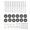 POENVFPO 12 Pack Trampoline Screws, Galvanized Steel Trampoline Replacement Screw Parts, Enhance Stability Long Trampoline Screws Bolts and Nuts Set view 1