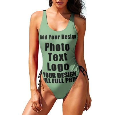 Custom Womens Bathing Suit Personalized Tummy Control Swimsuit Adjustable Swimwear Cover Style09