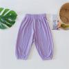 NineFit Basics Baby Boys and Girls Pants Summer Thin Pants Big PP Pants Air Conditioning Pants Kids Boys Dance (Purple, 12-18 Months) view 2