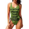 Bathing Suits Customize with Your Unique Design Womens Tummy Control Bathing Suits Personalized Swimsuit Adjustable Style22 view 1