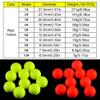 TopHomer 100 Pcs Fishing Floats Balls Foam Floats Fishing Line Floats Balls Set Fishing Accessory(Yellow,10#) view 2