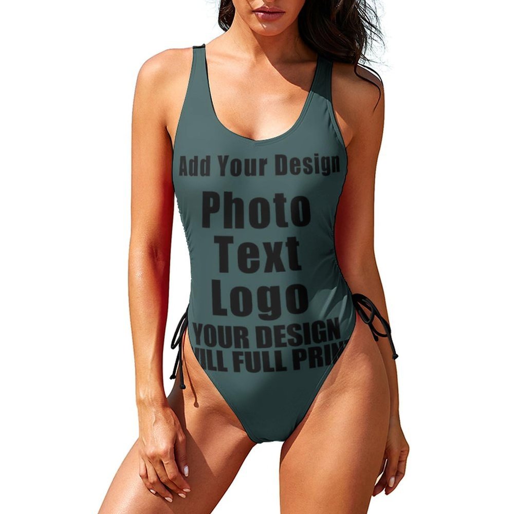 Bathing Suits Customize with Your Unique Design Womens Tummy Control Bathing Suits Personalized Swimsuit Adjustable Style03