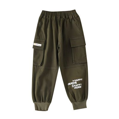Baby Boys' and Toddler Pull on Cargo Jogger Pants Multi Pocket Casual Hiking Trousers for Kids Hip Hop (AG, 4-5 Years)