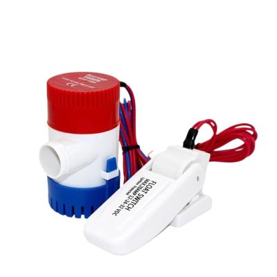 RWRAPS DC 12V 1100GPH 750GPH Electric Mini Boat Bilge Water Pump With Float Switch 1100 Gph 12V Water Level(12V 750GPH 19mm)