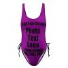 Custom Womens Bathing Suit Personalized Tummy Control Swimsuit Adjustable Swimwear Cover Style08 Darkmagenta view 2