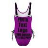 Custom Womens Bathing Suit Personalized Tummy Control Swimsuit Adjustable Swimwear Cover Style08 Darkmagenta view 4