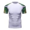F.Q Yuqee Men's Lightweight Short Sleeve Cool Dry Rashguards Compression Sports Workout T-Shirt White 05 S view 1