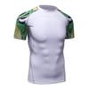 F.Q Yuqee Men's Lightweight Short Sleeve Cool Dry Rashguards Compression Sports Workout T-Shirt White 05 S view 2