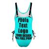 Bathing Suits Customize with Your Unique Design Womens Tummy Control Bathing Suits Personalized Swimsuit Adjustable Style34 Aqua view 4