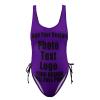 Bathing Suits Customize with Your Unique Design Womens Tummy Control Bathing Suits Personalized Swimsuit Adjustable Style11 Deeppurple view 2
