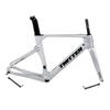 HIMALO Carbon Road Bike Frameset 46/48/50/52/54/56cm 700c Wind Breaking Racing Frame Internal Routing Disc Brake Frame Set Thru Axle 100mm/142mm(Silver,50CM) view 1