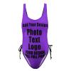 Bathing Suits Customize with Your Unique Design Womens Tummy Control Bathing Suits Personalized Swimsuit Adjustable Style38 Blueviolet view 2