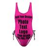 Bathing Suits Customize with Your Unique Design Womens Tummy Control Bathing Suits Personalized Swimsuit Adjustable Style04 Deeppink view 2