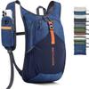 BECOJADDE 15L Small Hiking Backpack for Men Women Foldable Packable Back Pack Ultralight Hiking Daypack for Travel Camping Outdoor, Navy Blue view 1