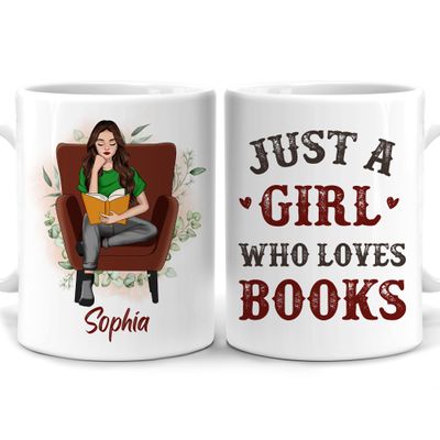 Hyturtle Personalized Book Lover Mug - Book Gifts For Women Lovers Her - Bookish Gift For Bookworm Librarian On Birthday - Inspirational Teacher Present - Custom Coffee Cup Ceramic Mug 11 Oz 15 Oz