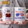 Hyturtle Personalized Patriotic Coffee Mug - American USA Flag Gift For Him Grandpa - Red White Blue Fireworks Gift On Independence Memorial Day Party - Custom Name Coffee Cup Ceramic Mug 11oz - 15oz view 2