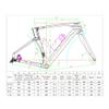 HIMALO Carbon Road Bike Frameset Breaking Wind Off Road Racing Frame Thru Axle Disc Brake Bicycle Frame 46/48/50/52/54cm Internal Routing,for 700c Wheels(White red,54CM) view 2
