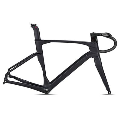 HIMALO Carbon Road Bike Frameset 700C Race Frame 43.5/46/48/50/52/54CM Disc Brake Broken Wind Frame Thru Axle F12x100mm/R12x142mm(54CM)
