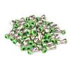 MUUNNN 50pcs Dumbbell Eyes Fly Tying, Fly Tying Eyes Realistic Brass Fly Tying Barbell Eyes(3.2mm,Green) view 2