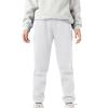 Girls Boys Sweatpants Fleece Athletic Workout Toddler Cargo Joggers for Sports Outdoor with Pocket (White, 9-11 Years) view 4