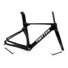 HIMALO Carbon Road Bike Frameset 46/48/50/52/54/56cm 700c Wind Breaking Racing Frame Internal Routing Disc Brake Frame Set Thru Axle 100mm/142mm(Black,56CM) view 1