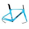 HIMALO Carbon Road Bike Frameset 46/48/50/52/54/56cm 700c Wind Breaking Racing Frame Internal Routing Disc Brake Frame Set Thru Axle 100mm/142mm(Blue,56CM) view 1